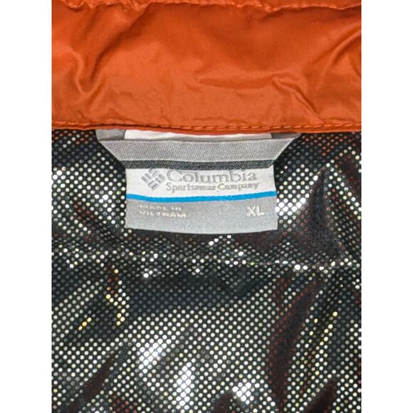 Columbia Puffer Vest Men’s Orange 590TD Omni Heat TurboDown Vest Size XL - Picture 5 of 8